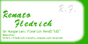 renato fledrich business card